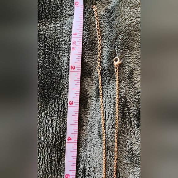 Slide Jewelry Stainless Steel Gold Necklace With Large Pearl Charm NIB - Picture 10 of 11